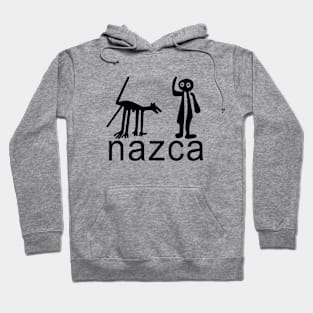 Nazca man with Nazca dog Hoodie